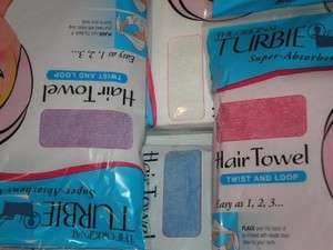   WHITE Original Turbie Twist Hair Towel salon hair wrap as seen on tv