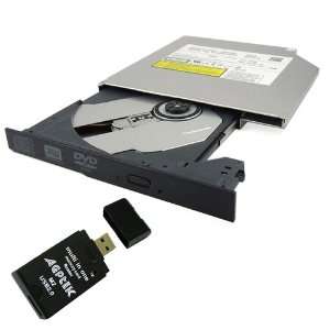  Portable Slim 8x CD DVD RW Dual Layer IDE Burner Drive For 