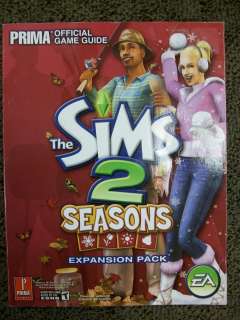Prima Official Game Guide for The Sims 2 Seasons Expansion Pack EA 