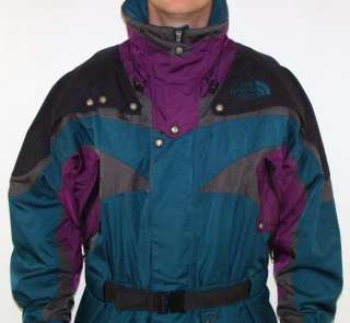   Gray Teal & Purple Gore Tex Ski Hiking Snowboard Jacket Men XL  