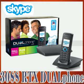 RTX DUALphone 3088 Cordless Ethernet Skype Phone  
