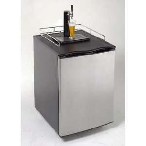  Quarter or Half Keg Beer Dispenser with Decorative Black 