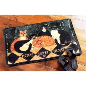  Primitive Country Cats Home Sweet Home Kitchen Rug Mat 