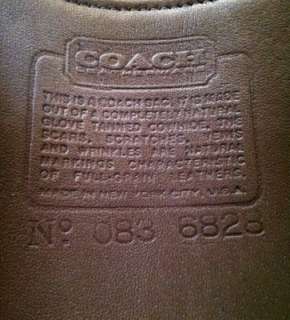 1987 Rare Vintage New York City USA COACH taupe colored COLLEGIATE BAG 