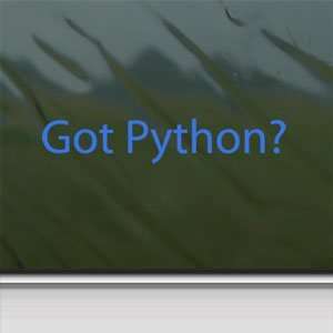  Got Python? Blue Decal Snake Animal Truck Window Blue 