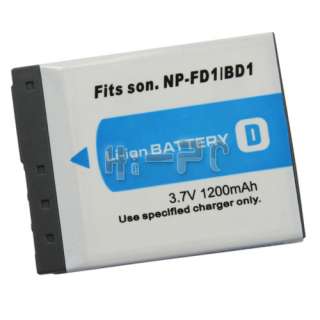 For Sony CyberShot Camera NP BD1 NP FD1 Type D Battery  