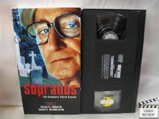 The Sopranos, The Complete Third Season, VHS Set w/box 026359923531 