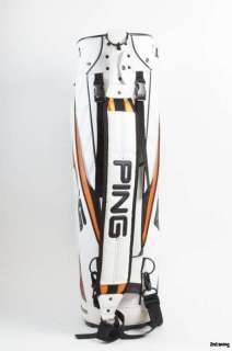 Ping Cart Golf Staff Bag White Orange Black + Raincover G10 Colors 9 