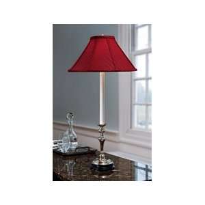   432R Greenhow 30 Newcastle Buffet Lamp w/ Red Shade