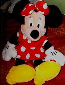 Disney Minnie Mouse Plush Stuffed Toy 17 1/2 Tall  