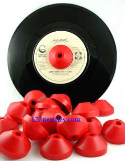 45 RPM RECORD CENTER POST INSERT ADAPTER RED  