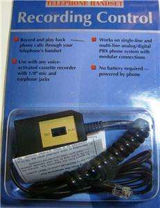 Record Phone Call Handset to tape voice recorder PC Mac  