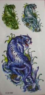 12 packs temporary tattoos,dragon/tiger/lizard/horse  