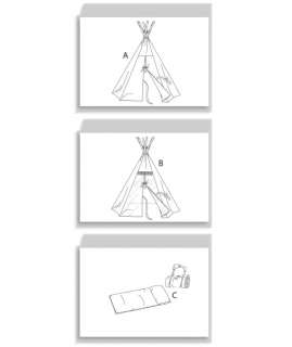 Childs Play Tent/TeePee/Wigwam/House SEWING PATTERN  