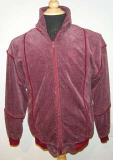 COOL Vtg FRED PERRY velour TRACK TENNIS JACKET punk S  