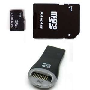    Samsung 1GB MicroSD with SD Adapter and USB Reader Electronics