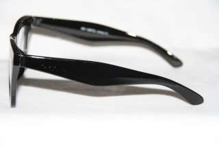Nerd Clear Glasses Thick Wayfarer Black Frame Medium Size Geek Retro 