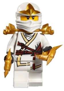 Lego Minifigs   Ninjago White Ninja   ZANE DX  