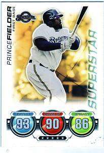 2010 Topps Attax Battle Ages Foil Prince Fielder Baseball Milwaukee 