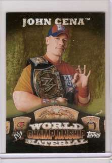 WWE 2010 TOPPS TRADING CARD WORLD CHAMP MATERIAL W1  