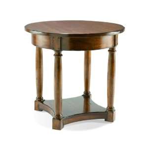 Round End Table by Sherrill Occasional   CTH   Waxed Antique (540 930)