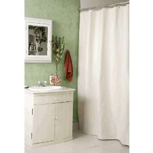  White Fabric SHOWER STALL Curtain or Liner