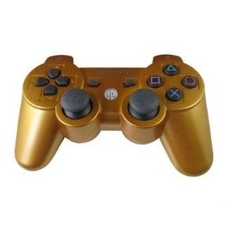   New Bluetooth 6 Axis Wireless Controller Dualshock for Ps3 /Gold Color