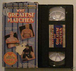wwe WWF GREATEST MATCHES ~ 1986 Coliseum Video vhs, box; Bob Backlund 
