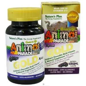   Gold Childrens Multi Vitamin & Mineral Grape Flavor   60   Chewable