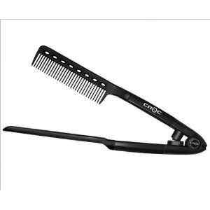   Heat Resistant Tension Comb for Use with Hair Straightening Flat Irons