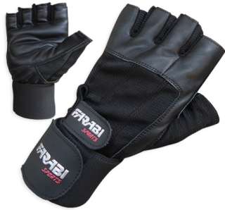 weight lifting gym training gloves genuine leather  