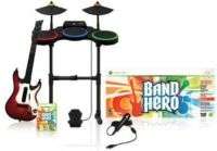 BAND HERO Super Bundle Kit Game Set guitar XBOX 360 microsoft drums 