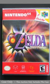 Legend of Zelda Majoras Mask NEW Custom Game Case *NO GAME*  