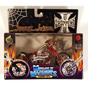  Choppers Jesse James Cherry CFL 118 Scale Die Cast Motorcycle Toys