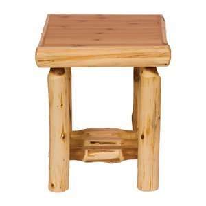   Fireside Lodge 14010 Cedar Open End Table, Traditional: Home & Kitchen
