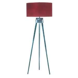  Kenroy Lamp KE 31421CH RED Tripod Lamp Chrome
