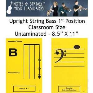  Notes & Strings Upright String Bass 1st Position 8.5X11 