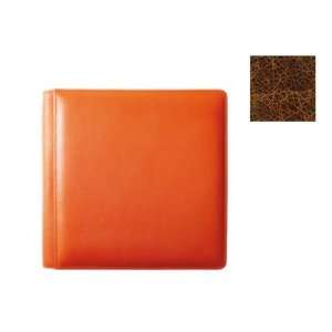  VINTAGE COGNAC smooth grain leather #106 scrapbook album 