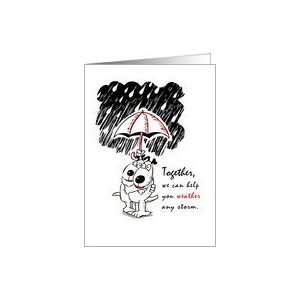  Weather Any Storm, 12 Step Recovery Encouragement Card 