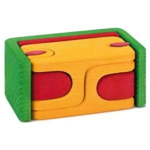  Sit In 3D Wood Puzzle Green Toys & Games